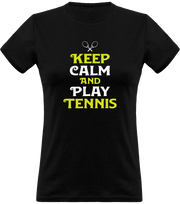 T shirt femme keep calm and play