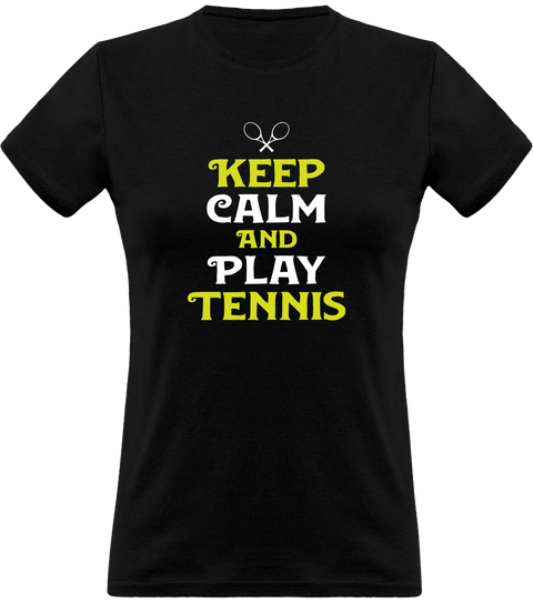 T shirt femme keep calm and play