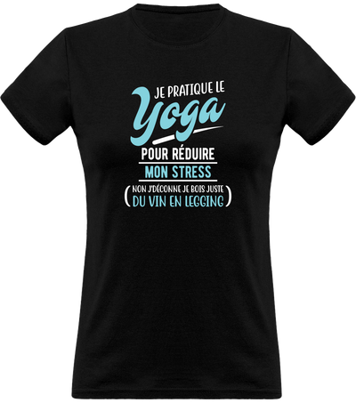 T shirt femme je pratique le yoga