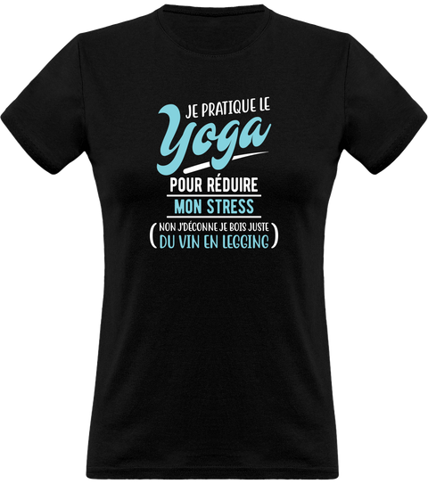 T shirt femme je pratique le yoga