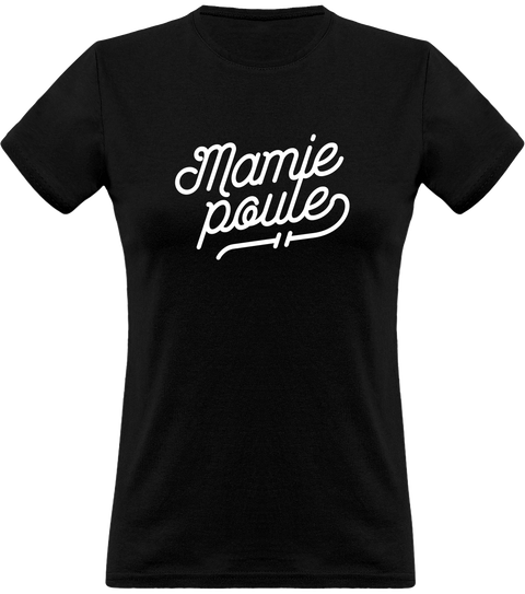 T shirt femme mamie poule