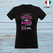 T shirt femme princesse et maman