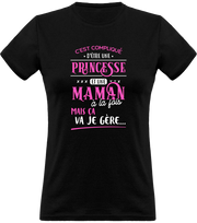 T shirt femme princesse et maman