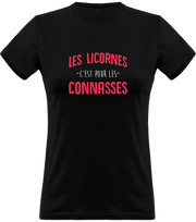 T shirt femme les licornes c'est pour...