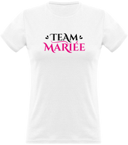 T shirt femme team mariée