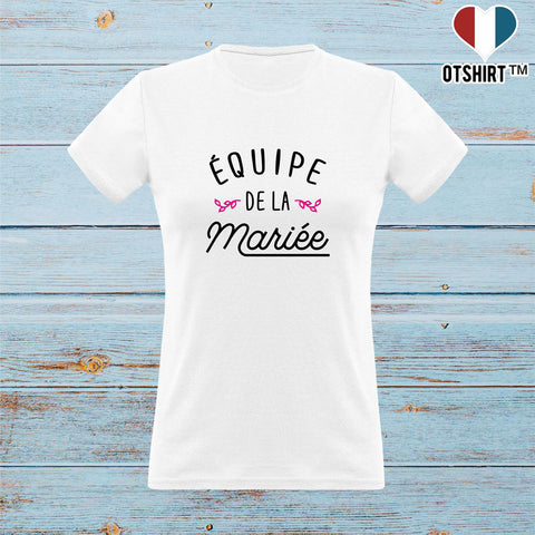 T shirt femme équipe de la mariée