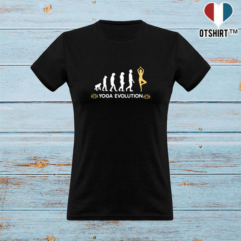 T shirt femme yoga evolution