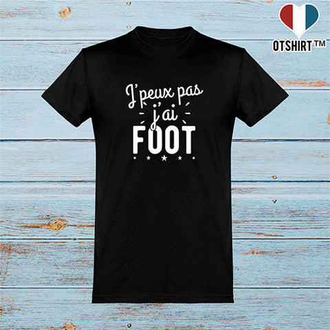  T shirt homme j'peux pas j'ai foot 2
