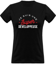 T shirt femme une super développeuse