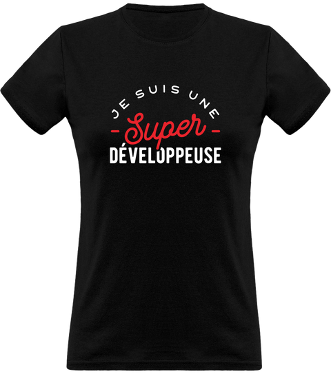 T shirt femme une super développeuse