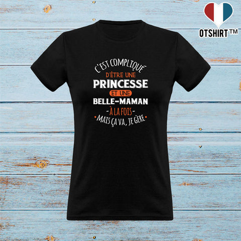 T shirt femme princesse et belle-maman