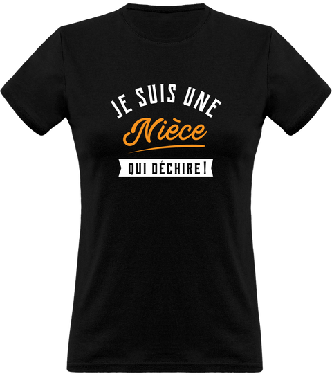 T shirt femme une nièce qui déchire