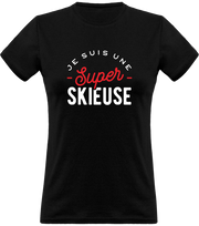 T shirt femme une super skieuse