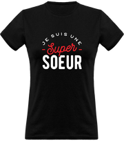 T shirt femme une super soeur