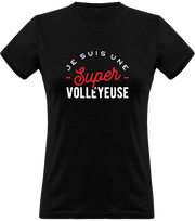 T shirt femme une super volleyeuse