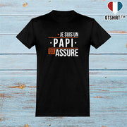  T shirt homme un papi qui assure