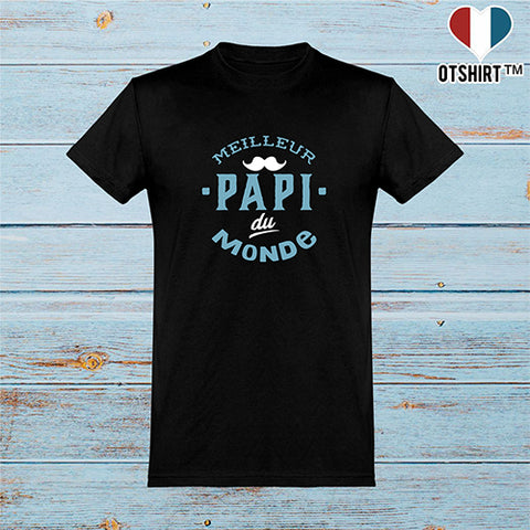  T shirt homme meilleur papi du monde