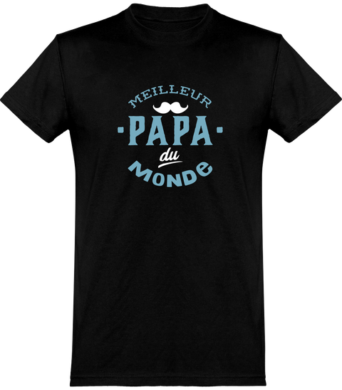  T shirt homme meilleur papa du monde