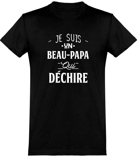  T shirt homme un beau-papa qui déchire beau