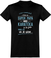  T shirt homme super papa et karatéka