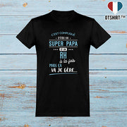  T shirt homme super papa et rh