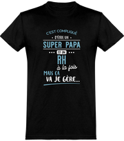  T shirt homme super papa et rh