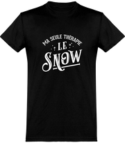 T shirt homme ma thérapie le snow
