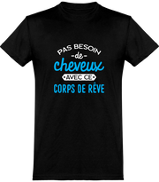  T shirt homme pas besoin de cheveux