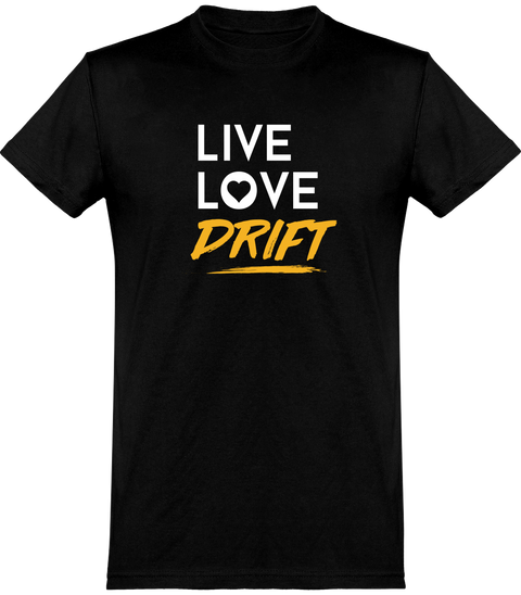  T shirt homme live love drift