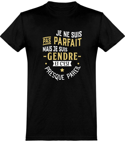  T shirt homme pas parfait mais gendre