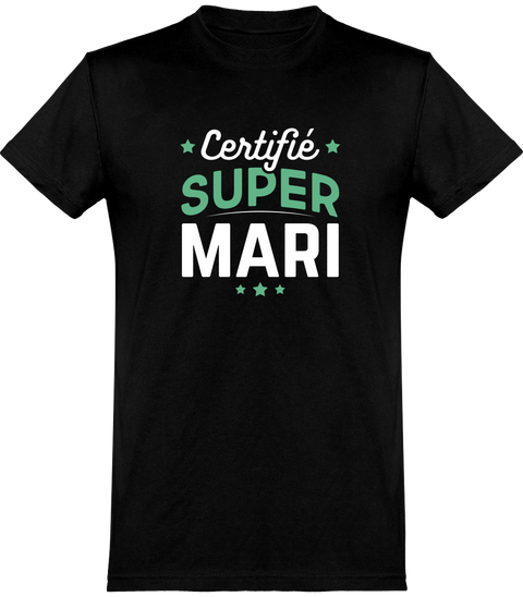  T shirt homme certifié super mari