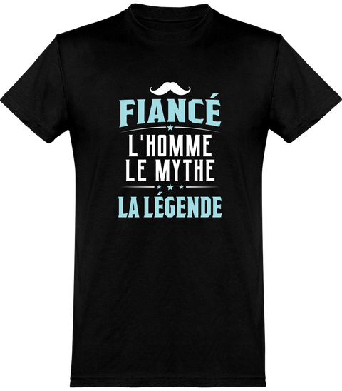  T shirt homme fiancé la légende