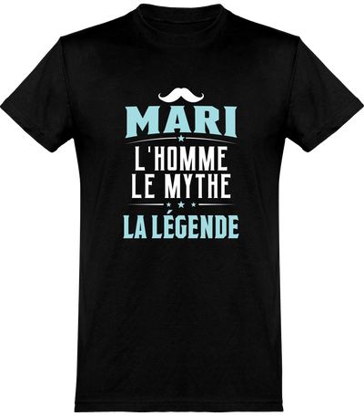  T shirt homme mari la légende famille