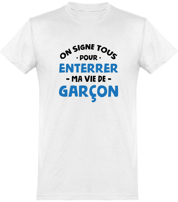  T shirt homme on signe tous evg