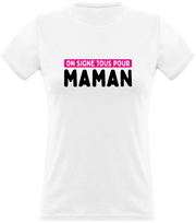 T shirt femme on signe tous maman t shirt