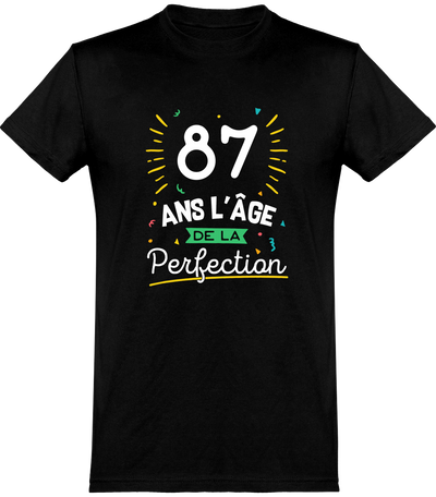  T shirt homme 87 ans la perfection