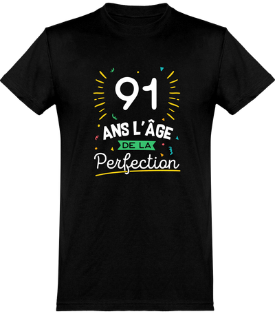 T shirt homme 91 ans la perfection