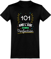  T shirt homme 101 ans la perfection