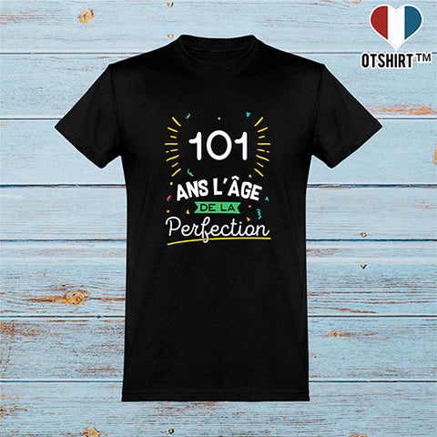  T shirt homme 101 ans la perfection