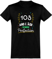  T shirt homme 103 ans la perfection