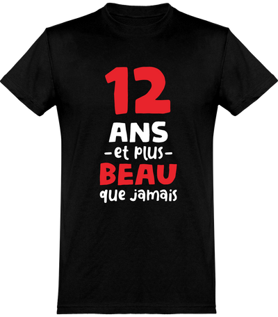  T shirt homme 12 ans et plus beau
