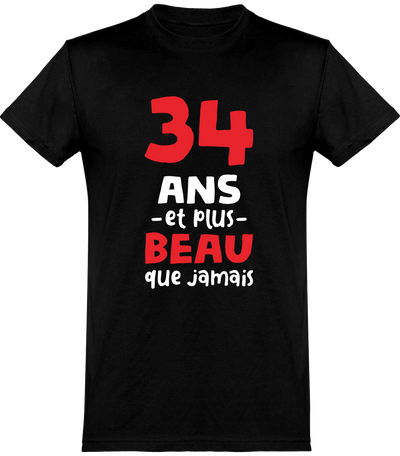  T shirt homme 34 ans et plus beau