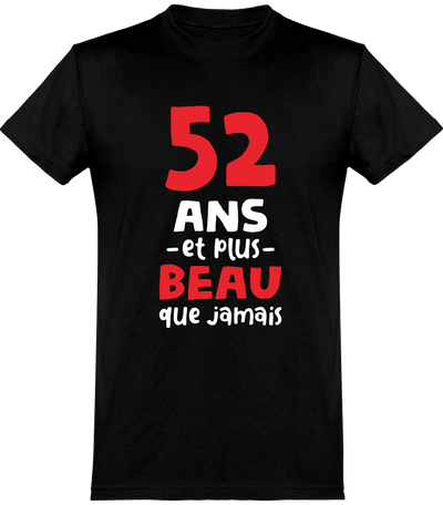  T shirt homme 52 ans et plus beau