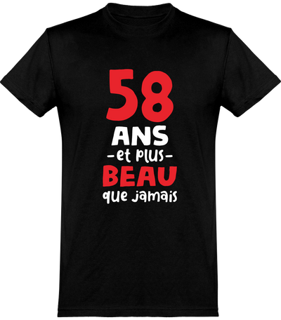  T shirt homme 58 ans et plus beau