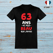  T shirt homme 63 ans et plus beau