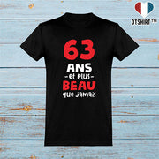  T shirt homme 63 ans et plus beau