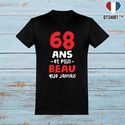  T shirt homme 68 ans et plus beau