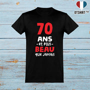  T shirt homme 70 ans et plus beau