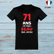  T shirt homme 71 ans et plus beau