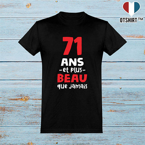  T shirt homme 71 ans et plus beau